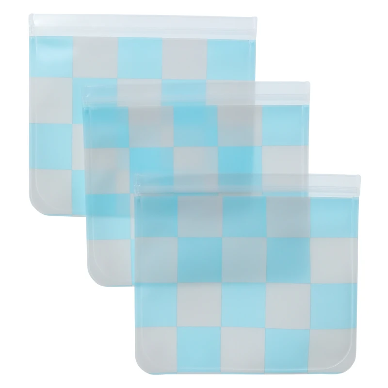 Bpa Free Reusable Sandwich Bags 3-Count