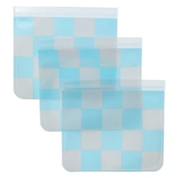 Bpa Free Reusable Sandwich Bags 3-Count
