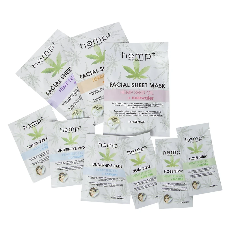 My Beauty Spot® Hemp+ Facial Care Multi-Pack 9-Count