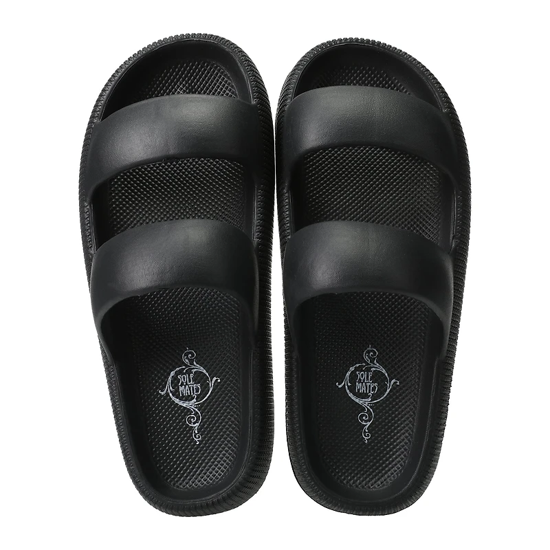 Ladies Double Band Puff Sole Sandals