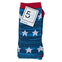 Americana Mens Crew Socks, 1 Pair - Stripes