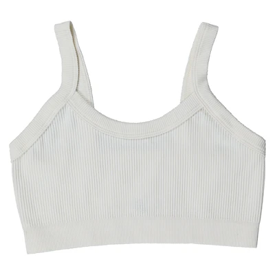 Ribbed Scoop-Neck Bralette