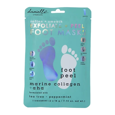 Danielle Creations® Marine Collagen & Aha Exfoliating Foot Peel Mask