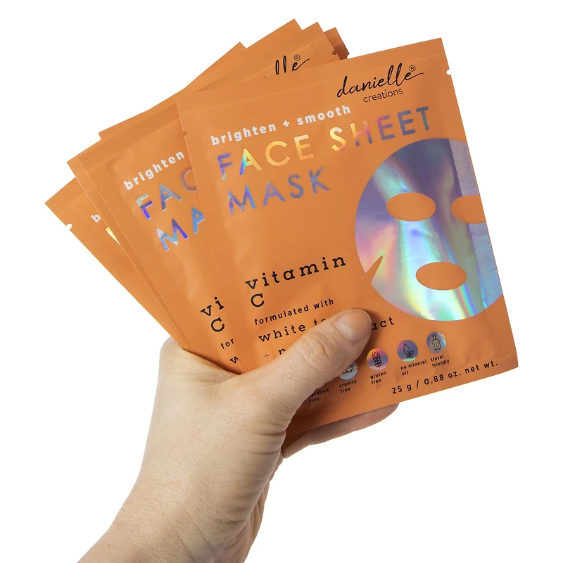 Danielle Creations® Vitamin C Face Sheet Masks 5-Count