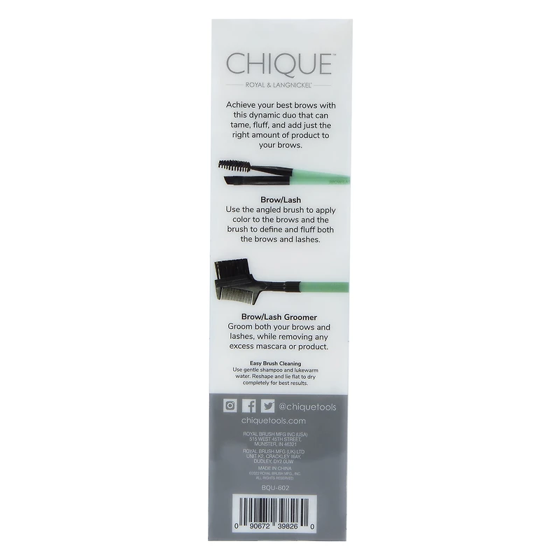 Chique™ Brow Brush Duo