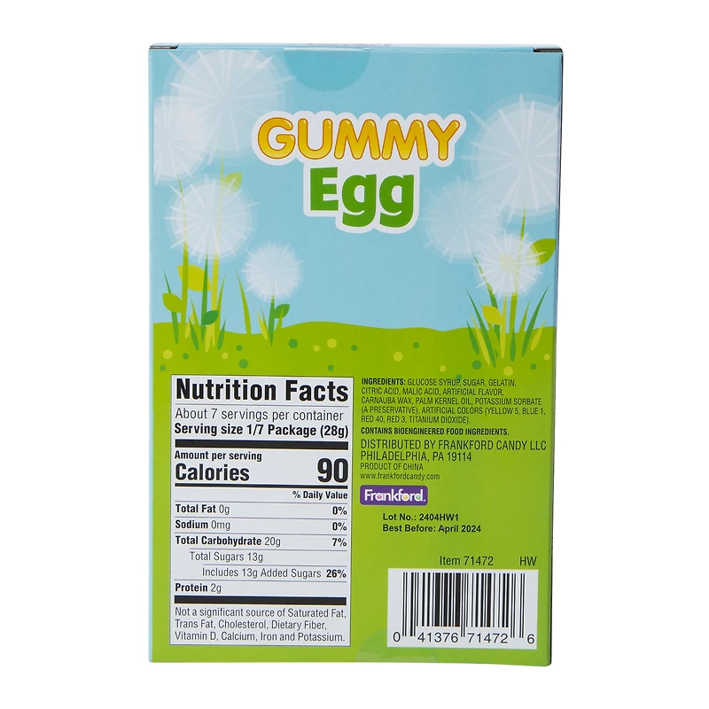 Giant Green Apple Gummy Egg 7.05oz