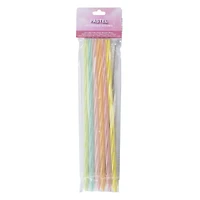 Patterned Straws 6-Count - Pastel