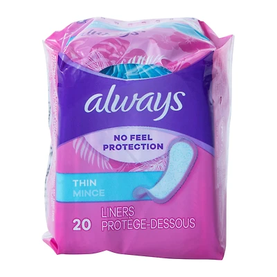 Always® Thin Liners 20-Count
