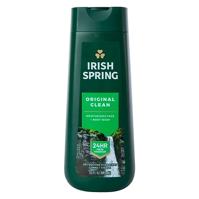 Irish Spring Original Clean Face & Body Wash 20 Fl.oz