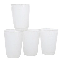 Reusable Cups 4-Pack - Gold Glitter