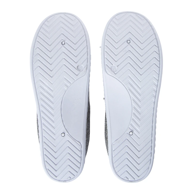 Ladies Gray Scrunch Back Sneakers