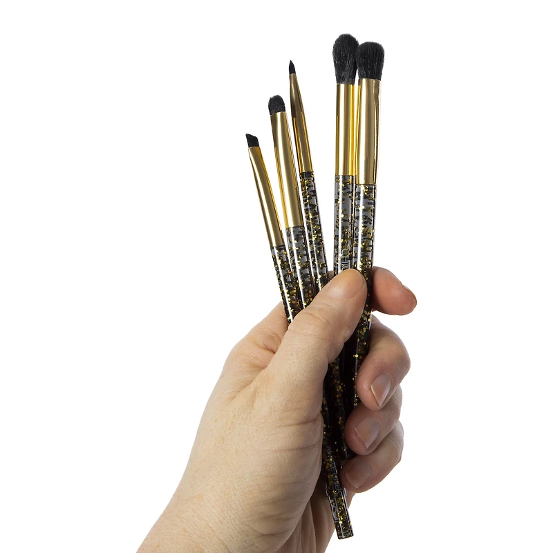 Chique™ Eye Brush Kit 5-Count - Black & Gold