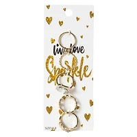 Rhinestone Rings 5-Pack