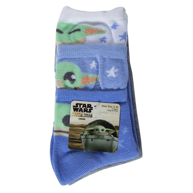 Star Wars The Mandalorian Crew Socks 2-Pack - Grogu