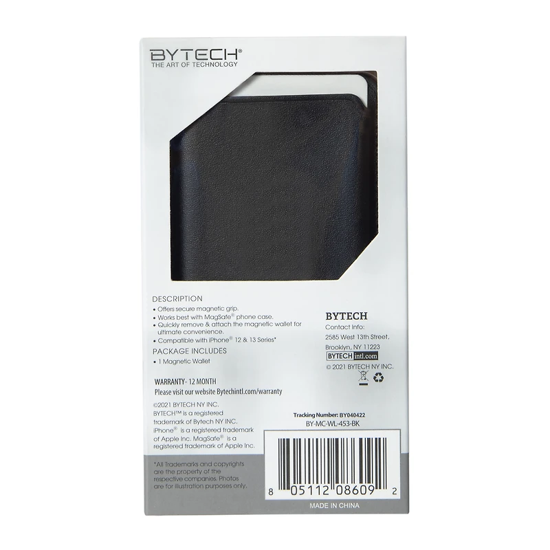 Faux Leather Magnetic Phone Wallet