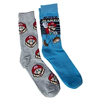 Nintendo® Super Mario™ Mens Crew Socks 2-Pack