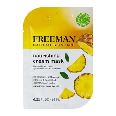 Freeman® Pineapple & Hyaluronic Acid Nourishing Cream Mask 0.33 Fl.oz