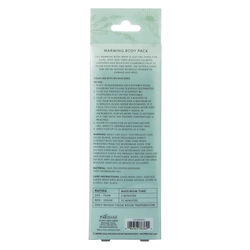 Therawell® Warming Body Pack