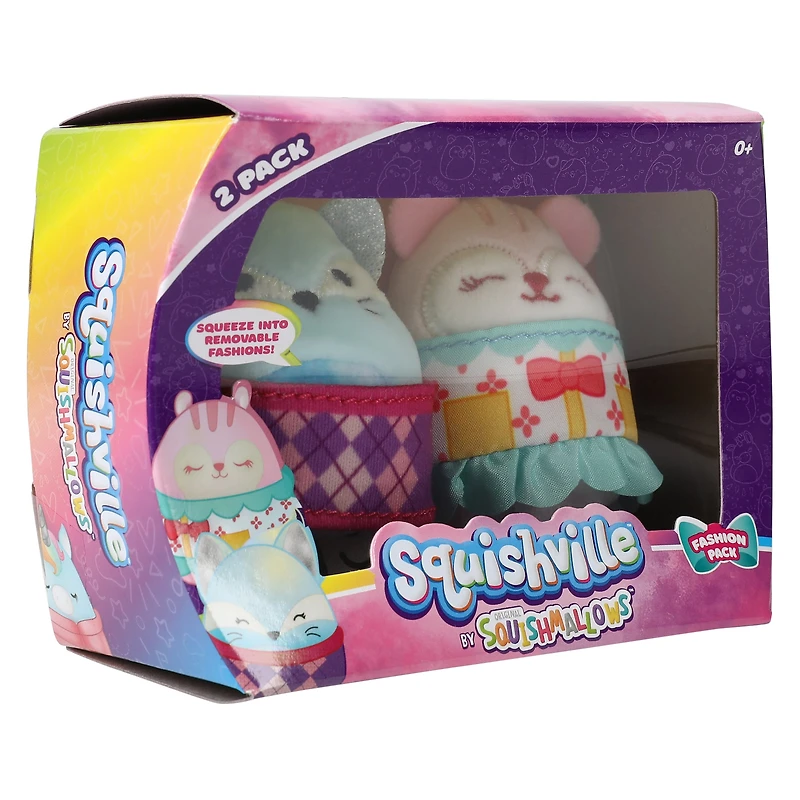 Squishville™ By Squishmallows™ Mini Plush Fashion 2-Pack