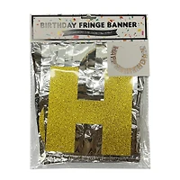 Happy Birthday' Fringe Banner With Glitter 60in