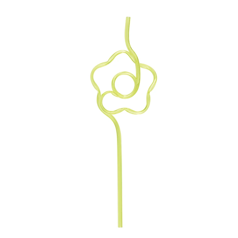 Fun Shaped Reusable Straws 4-Count
