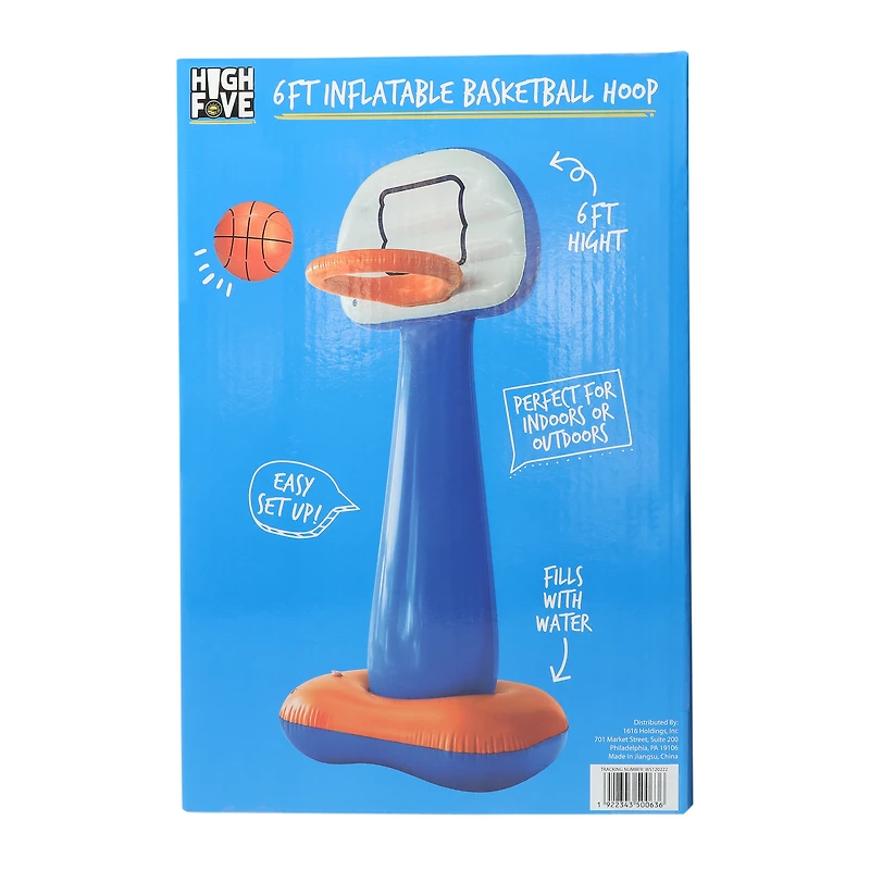 High Five® inflatable Basketball & Hoop 6ft