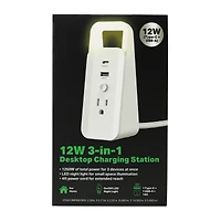12W 3-in-1 Desktop Charging Station