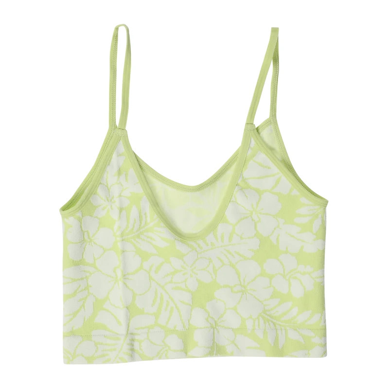 Green Floral Brami Tank Top