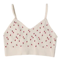 Strawberry Print V-Neck Bralette