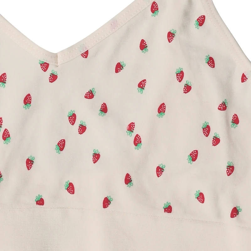 Strawberry Print V-Neck Bralette