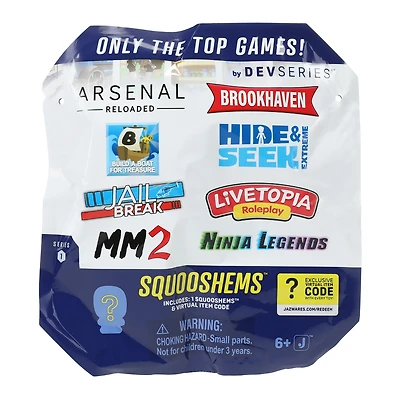 Devseries Squooshems - 2.75in Assorted Squishy Squooshems With Exclusive Virtual Item Code