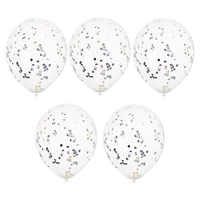Confetti Balloons 5-Count - Foil
