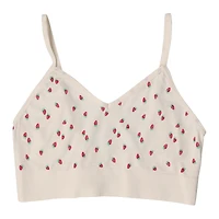 Strawberry Print V-Neck Bralette