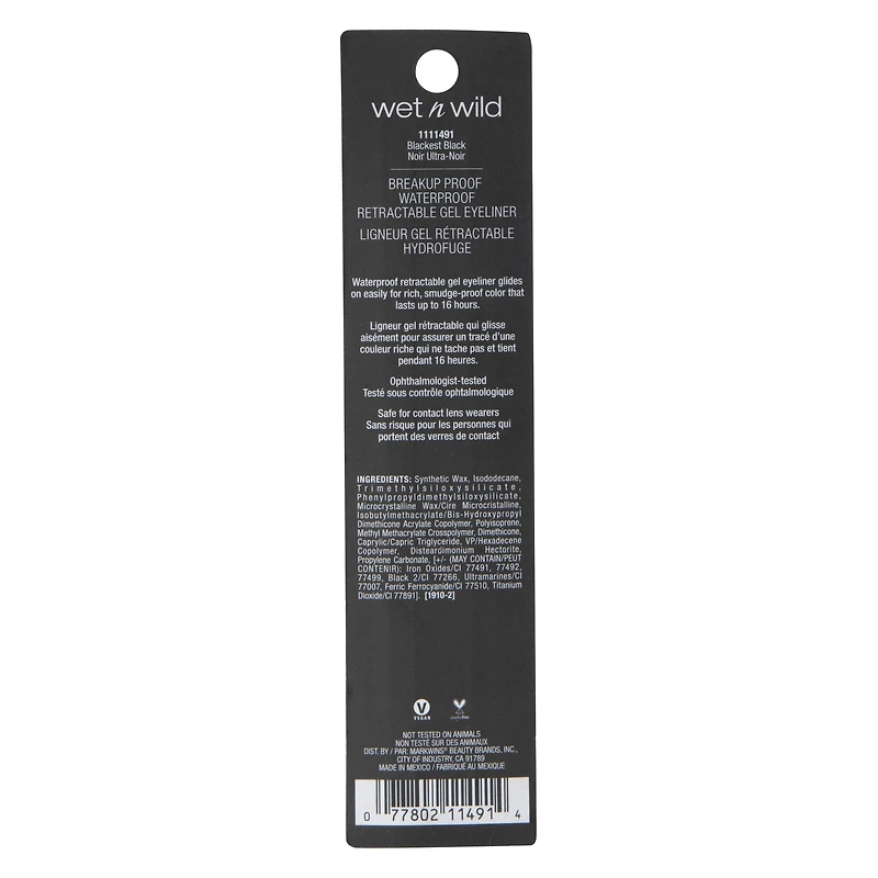 Wet N Wild® Mega Last Breakup-Proof Retractable Eyeliner
