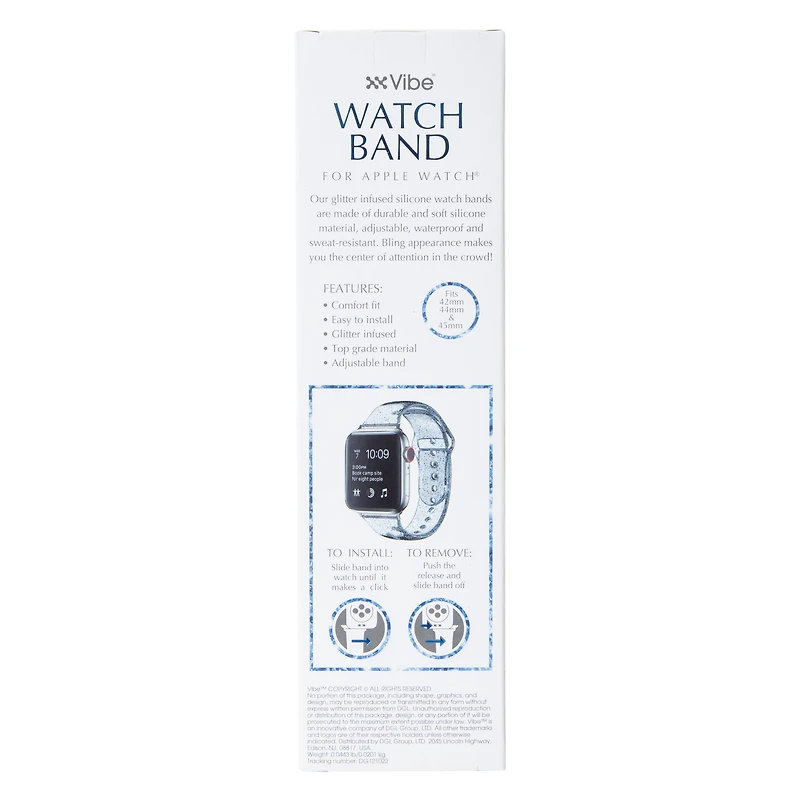 Glitter Silicone Watchband For Apple Watch® 42Mm/44Mm