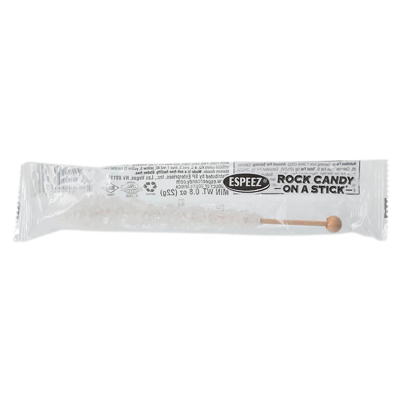 Rock Candy On A Stick, White Sugar 1-Count
