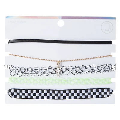 Choker Necklaces 5-Pack