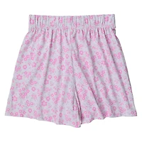 Pink Floral Wrap Skort