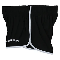 Black 'California' Graphic Dolphin Shorts