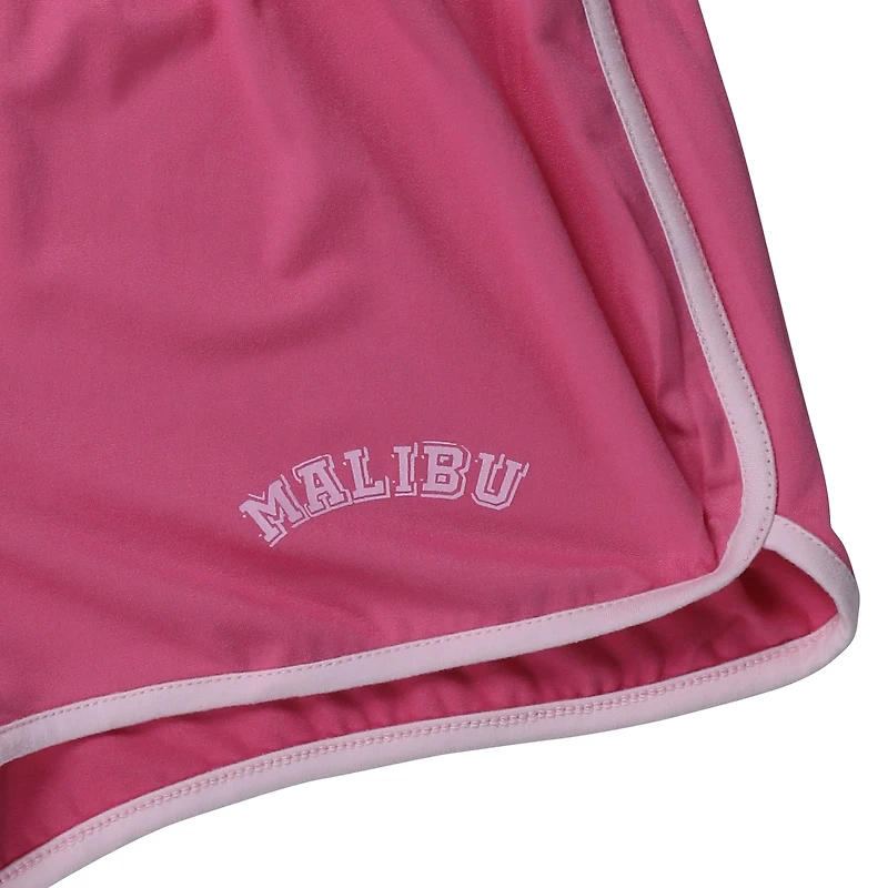 Pink 'Malibu' Graphic Dolphin Shorts