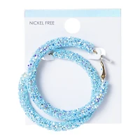 Glitter Hoop Earrings