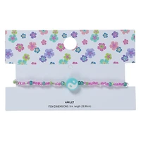 Seed Bead Anklet - Yin Yang