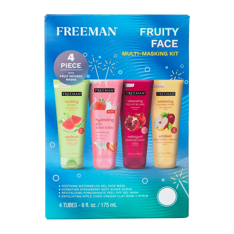 Freeman® Fruity Face Multi-Masking Kit 6 Fl.oz 4-Count