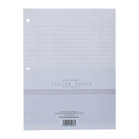 Wide Ruled Filler Paper With 3-Hole Punch, 125 Sheets