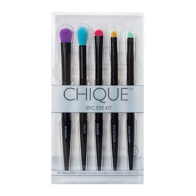Chique™ 5-Piece Eye Makeup Brush Set - Black
