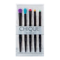 Chique™ 5-Piece Eye Makeup Brush Set - Black