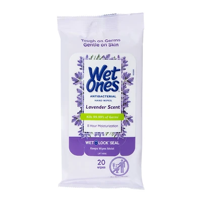 Wet Ones® Lavender Scent Antibacterial Hand Wipes 20-Count