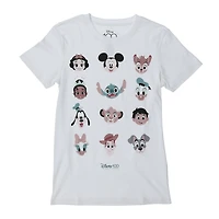 Disney Character Faces Graphic Tee