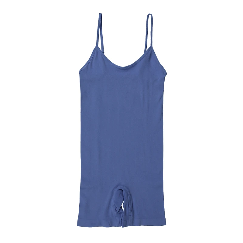 Juniors Blue Seamless Romper