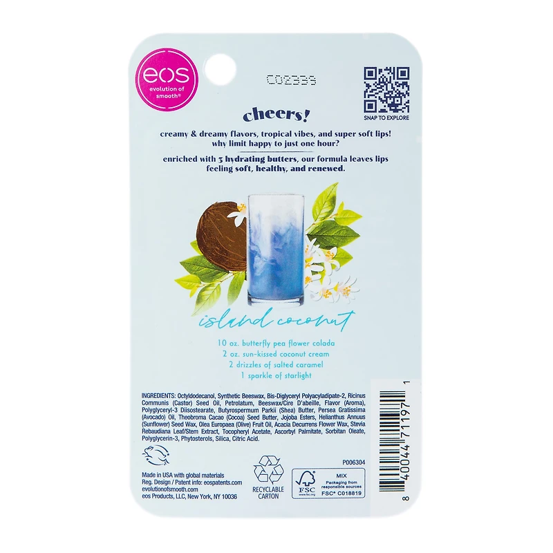 Eos® Island Coconut 24H Moisture Lip Butter
